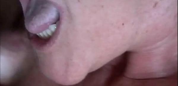  Cumming Into Granny&039;s Mouth Closeup